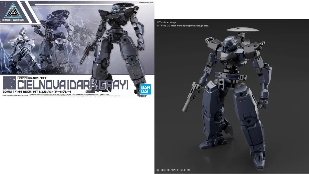 30MM - 1/144 bEXM-14T Cielnova (Dark Gray) - Model Kit